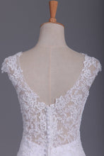 Load image into Gallery viewer, 2024 Mermaid Straps Open Back Wedding Dresses Tulle Court Train