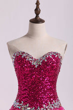 Load image into Gallery viewer, 2024 Homecoming Dresses A Line Sweetheart Short/Mini With Beading