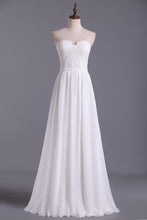 Load image into Gallery viewer, 2024 Chic Prom Dresses Long A Line Strapless Chiffon Ivory Color Petite Size Under 200