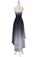 A Line High Low Sweetheart Ombre Homecoming Dresses Strapless Ruffles Prom Dress RS852
