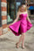 Sexy Sweetheart Strapless Fuchsia Mermaid Sleeveless Party Dress Homecoming Dress RS677
