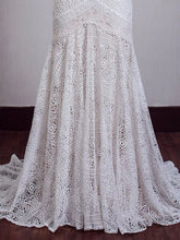 Load image into Gallery viewer, Chic Ivory Lace Mermaid Beach Wedding Dresses Sweetheart Rustic Boho Wedding Dresses W1054