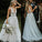Chic V Neck Ivory Lace Appliques V Back Wedding Dresses with Appliques Lace up W1017