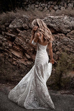 Load image into Gallery viewer, Elegant Mermaid Lace Sweetheart Beach Wedding Dresses Boho Bridal Dresses RS614
