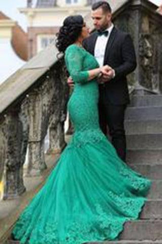 Newest Appliques Mermaid Tulle Prom Dresses 2024 Prom Dresses RS673