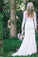 Lace Long Sleeve Beach Backless Outdoor Garden Handmade Women's Wedding Dress RS56