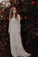 Long Sleeve Ivory Sheath Wedding Gowns Backless Lace Applique Country Wedding Dresses W1065