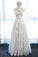 Ivory And Light Blue Long A-line Lace Up Cute Prom Dresses Party Dresses