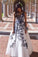Beautiful V-neck Modest Prom Dresses Elegant Floor Length Party Dresses