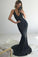 Mermaid Criss Cross Deep V Neck Gold Prom Dresses Sequins Long Prom Dresses RS534