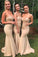 Mermaid Sweetheart Sexy Wedding Party Dresses Strapless Long Bridesmaid Dresses BD1018