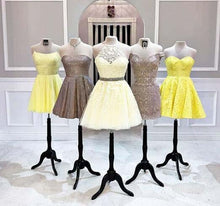 Load image into Gallery viewer, New Style Halter A line Homecoming Dresses Above Knee Short Prom Dresses H1186