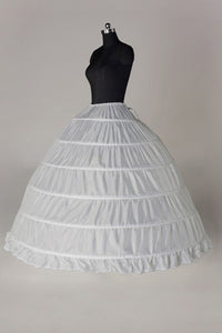 Women Nylon Floor Length 1 Tier Ball Gown Petticoats