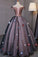 Princess Black Off the Shoulder Butterfly Appliqued Prom Dresses Quinceanera Dresses RS886