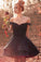 Simple Off the Shoulder Sweetheart Satin Homecoming Dresses Above Knee Short Prom Dress H1068