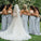 Simple Strapless Cheap Satin Bridesmaid Dress Backless Bowknot Bridesmaid Dress RS584