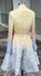 Stunning Beaded Sequins Long Sleeve V Neck Homecoming Dresses Short Prom Dresses H1083