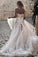 Sweetheart Strapless Lace Rustic Wedding Dresses Long Tulle Beach Wedding Dress W1066