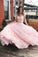 Two Piece Prom Dresses Off Shoulder Lace Long Party Gowns