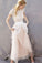 Lovely Blush Pink Tulle Lace Bridal Dress Cap Sleeves Sleeveless Wedding Dress RS35