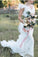 V Neck Backless Mermaid Chiffon White Wedding Dresses Long Simple Bridal Dresses W1052