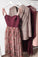 A Line Tulle Short Prom Dresses Floral Skirt Tea Length