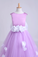 2024 Cute A-Line Ankle-Length Flower Girl Dresses With Bow-Knot