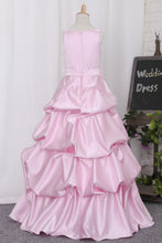Load image into Gallery viewer, 2024 Ball Gown Flower Girl Dresses Straps Floor Length Taffeta