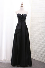 Load image into Gallery viewer, 2024 Evening Dresses Sweetheart Satin With Slit A Line Floor Length