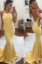 Load image into Gallery viewer, New Arrival Sexy Backless Mermaid Long Formal Evening Dress Elegant Prom Dresses RS664