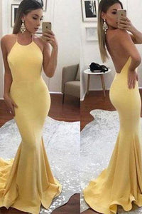 New Arrival Sexy Backless Mermaid Long Formal Evening Dress Elegant Prom Dresses RS664