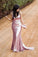 Sparkly Spaghetti Straps Rose Gold V Neck Prom Dresses with Sequins, Dance Dresses SRS15537