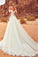 Charming Off The Shoulder Tulle Long Beach Wedding Dress With SRSPYAQGZNX