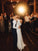 Glamorous A Line Off the Shoulder Wedding Dresses Backless Chiffon V Neck Bridal Gowns SRS15518