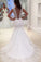 2023 Tulle Wedding Dresses Mermaid V Neck With Applique Court Train