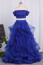 Load image into Gallery viewer, 2024 New Arrival A Line Prom Dresses Tulle With Beaded Bodice