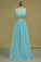 2024 Two Pieces Sweetheart Prom Dresses Chiffon With Beads And Ruffles A Line