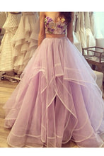 Load image into Gallery viewer, 2024 Two Pieces Sweetheart Prom Dresses Tulle With Embroidery