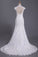 2023 V Neck Wedding Dress Open Back Mermaid/Trumpet With Lace Skirt And Ribbon