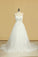 2024 Plus Size Wedding Dresses A-Line Sweetheart Court Train Tulle Applique Covered Button