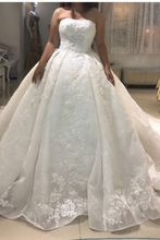 Load image into Gallery viewer, Strapless Ball Gown Ivory Glorious Wedding Dresses New Arrival