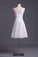 2024 V Neck A Line Dress With Sash Pick Up Chiffon Skirt Knee Length