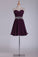 2024 Sweetheart Short/Mini Chiffon With Ruffles And Beads A Line Homecoming Dresses