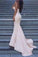 Sweetheart Strapless Prom Dresses Simple Long Mermaid Satin Evening Gowns RS116