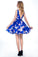 2024 A Line V-Neck Short/Mini Satin Floral Homecoming Dresses