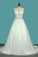 2024 Spaghetti Straps Tulle Wedding Dresses With Applique And Sash Court Train Open Back