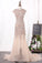2023 Mermaid Scoop Wedding Dresses Tulle With Applique Court Train Open Back