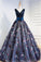 2024 Beautiful Prom Dresses Ball Gown V Neck Lace Beading Bowknot Tulle Evening Dress
