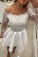 2024 Homecoming Dresses Scoop Long Sleeves A Line Satin With Applique And Pearls