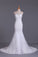 2024 Wedding Dresses Strapless Mermaid Chapel Train With Applique Lace Up